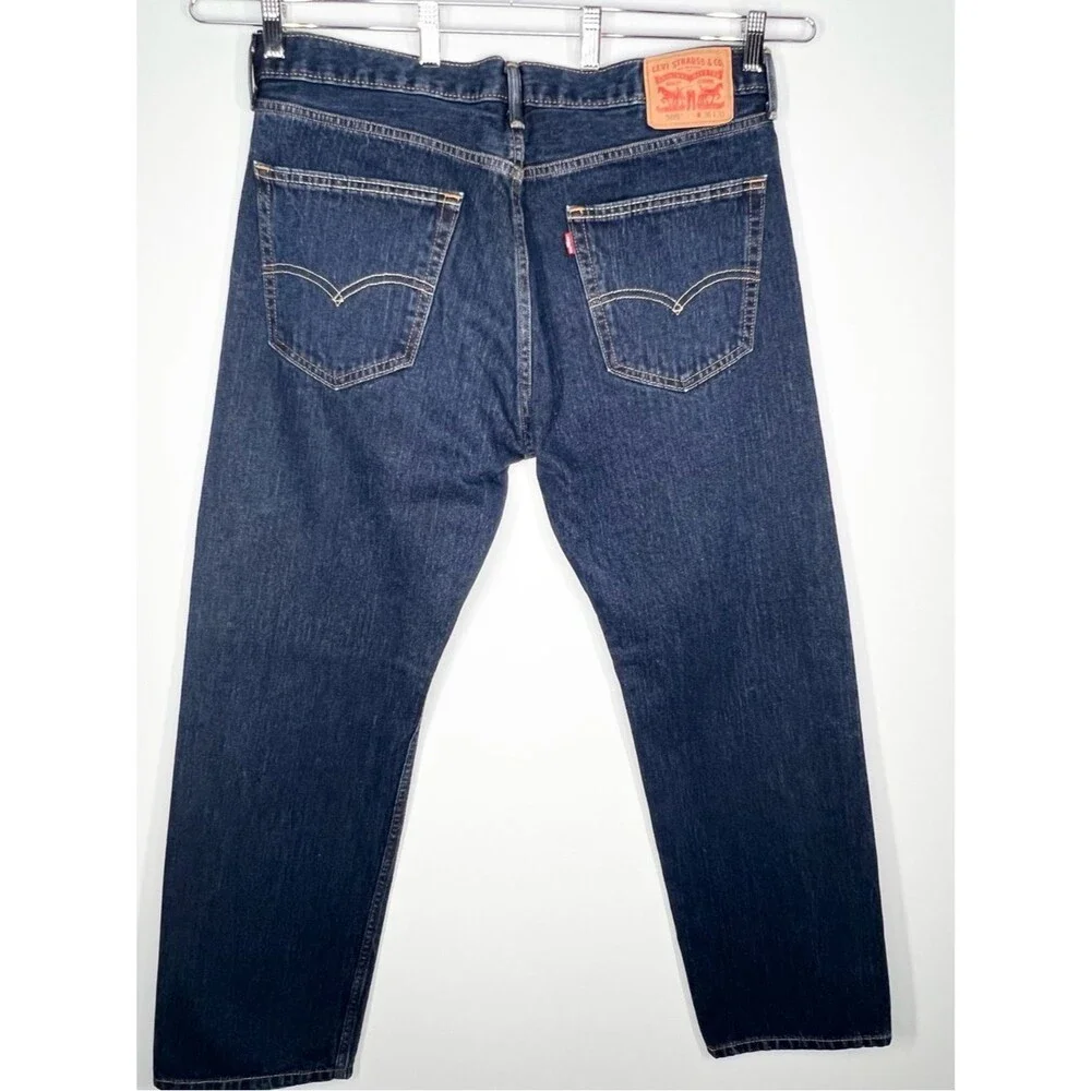 Levi’s 505 Regular Fit Dark Wash Jeans Straight Leg 36 x 32